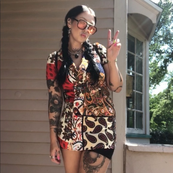 Mod style Zara quilted patch dress - Picture 4 of 9